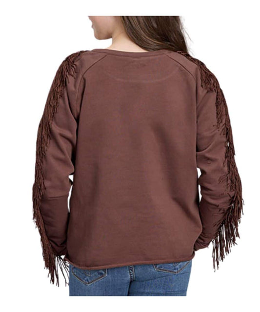 Roper Girls' Fringe Sweatshirt