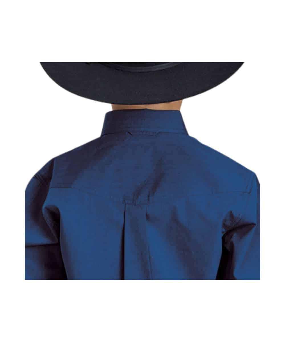 Roper Boys' Cobalt Button Down Shirt