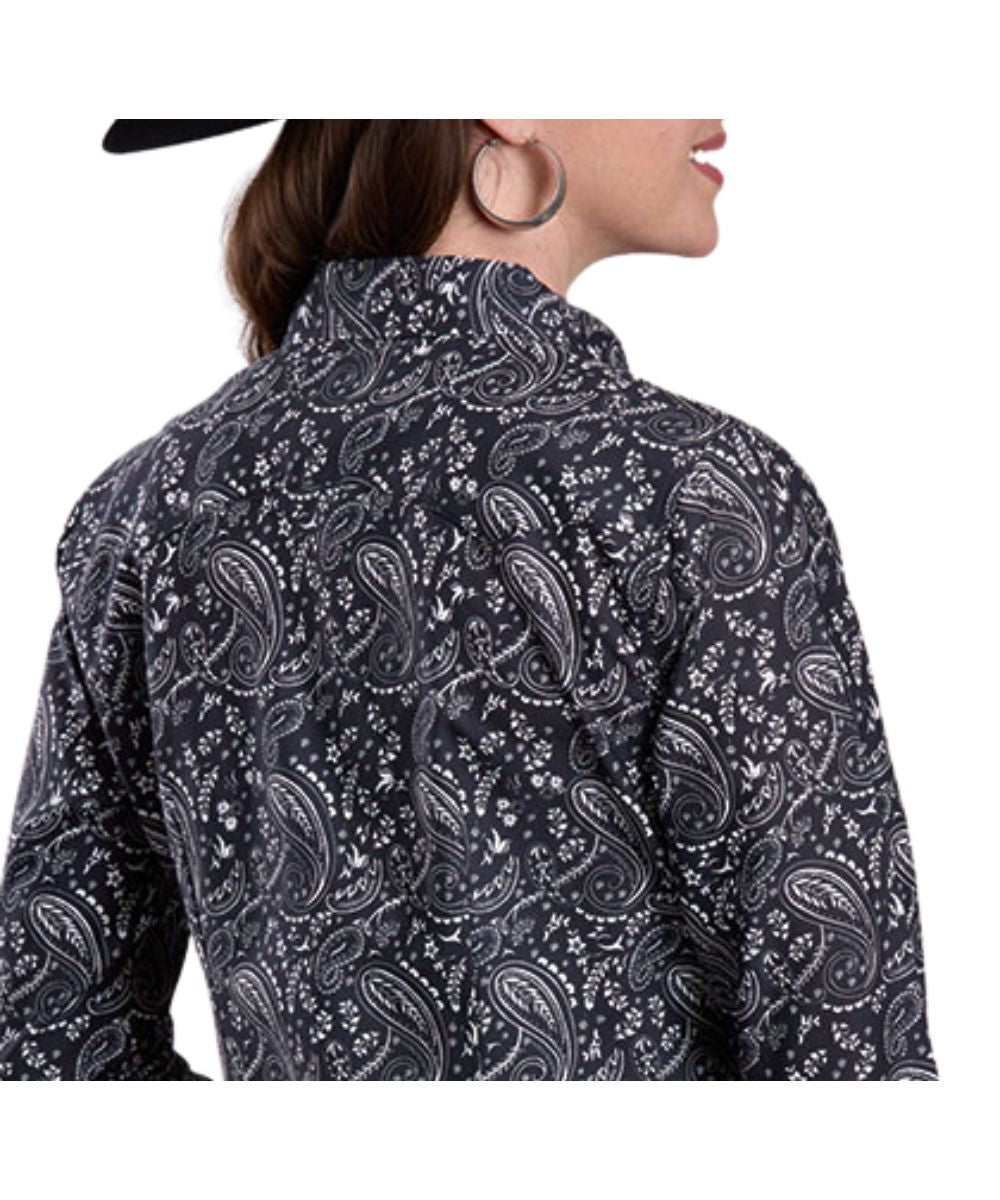 Roper Women's Black Paisley Snap Shirt