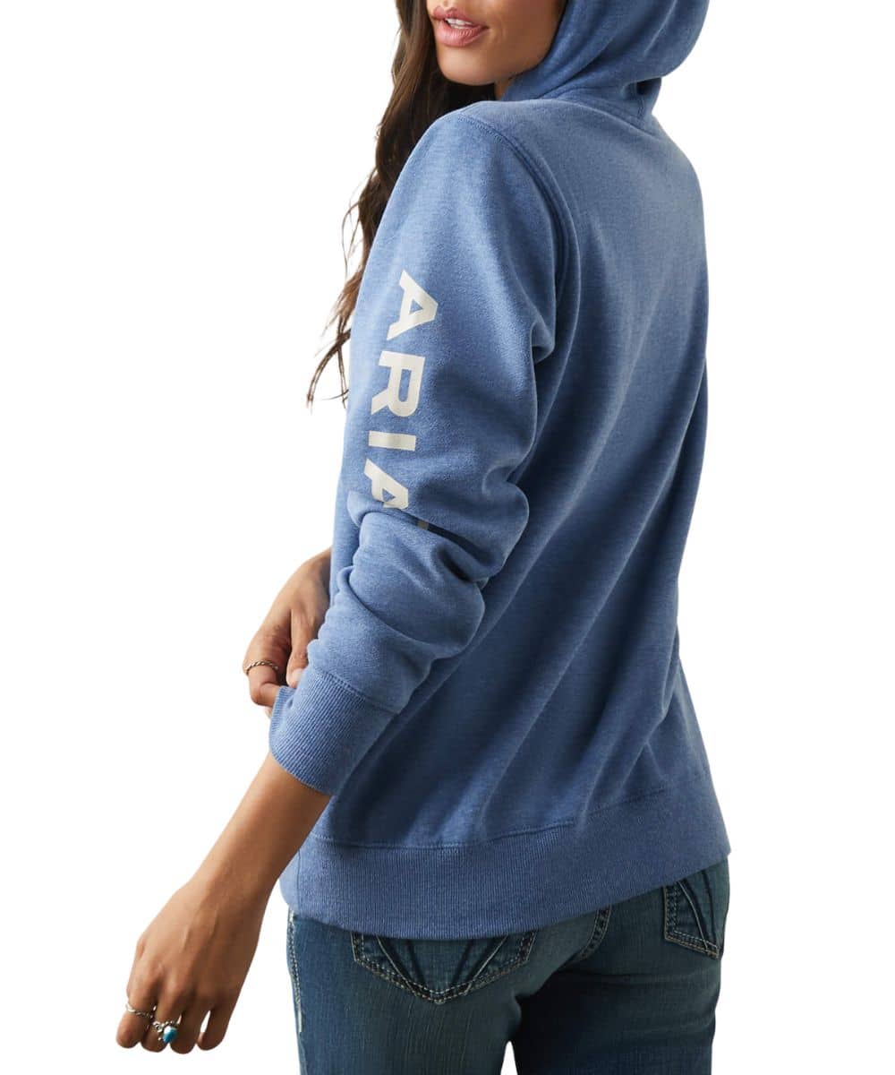 Ariat Women's Blue Heather Logo Hoodie
