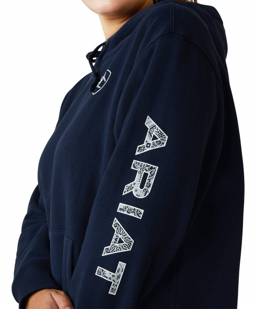 Ariat Women's Navy Logo Hoodie