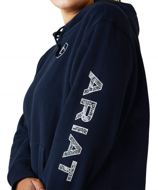Ariat Women's Navy Logo Hoodie