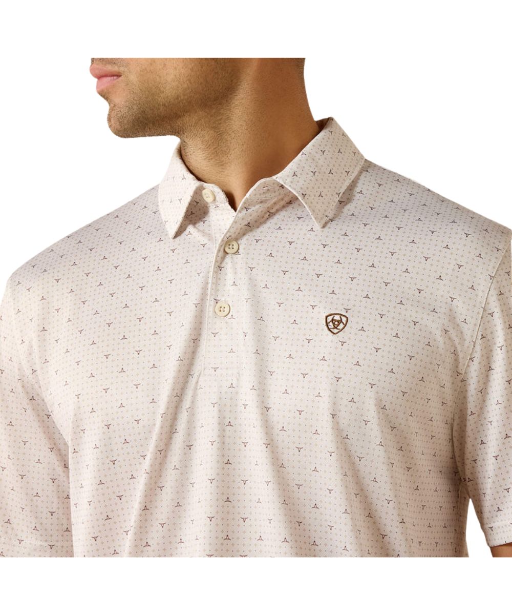 Ariat Men's Moonbeam Steer Polo Shirt