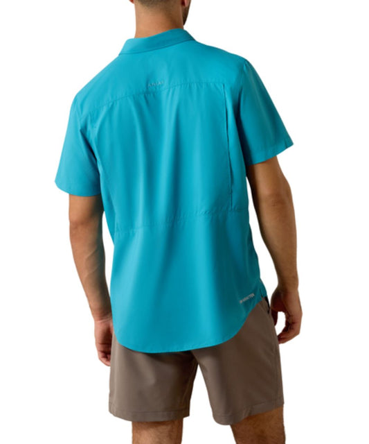 Breathable Mesh Back Button Down Shirt