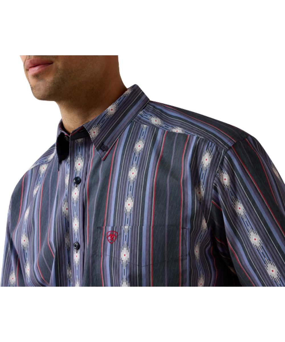 Single Open Chest Pocket And Button Down Collar