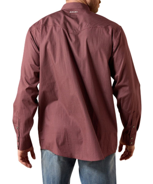 Mini Southwestern Motif Print Shirt With Western Yokes