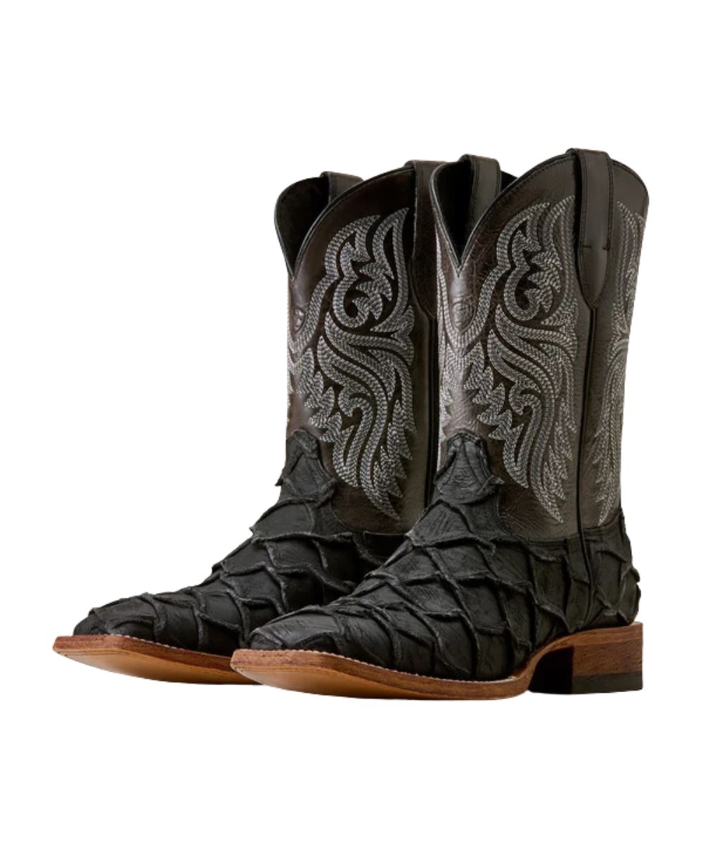Pair view of the men's Ariat Riverside Wide Square Toe Black Cowboy Boot