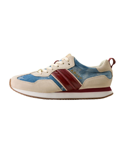 Women's Lace-Up Runner Shoe With Heel Pull Tab For An Easy On