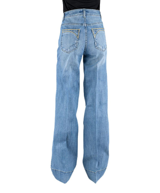 Stetson Women's Wide Leg Western Trouser Jean