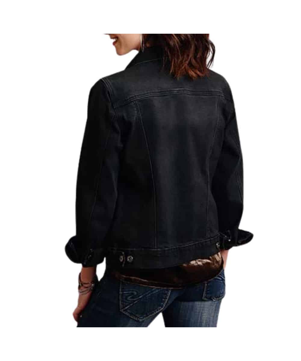 Roper Women's Black Denim Jacket- Style #11-098-0202-1057 ! desc : ! caption :