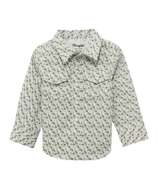 Wrangler Little Boys' Western Snap Shirt