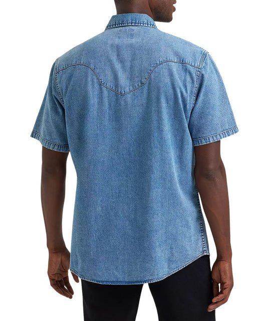Wrangler Men's Vintage Denim Snap Shirt