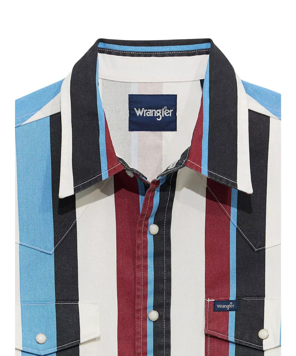 Wrangler Boys' Brushpopper Western Snap Shirt