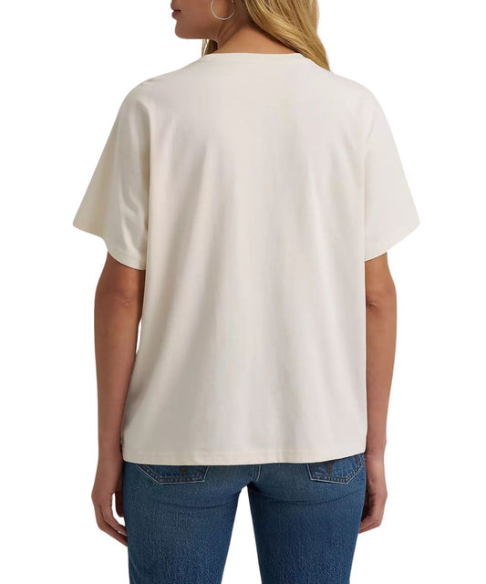 Women's Girlfriend Fit Graphic Tee In Whisper White