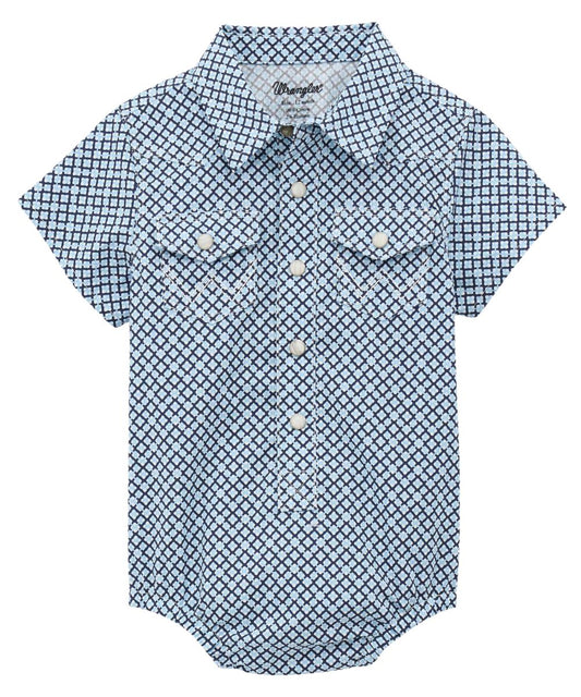 Wrangler Baby Boys' Western Snap Onesie