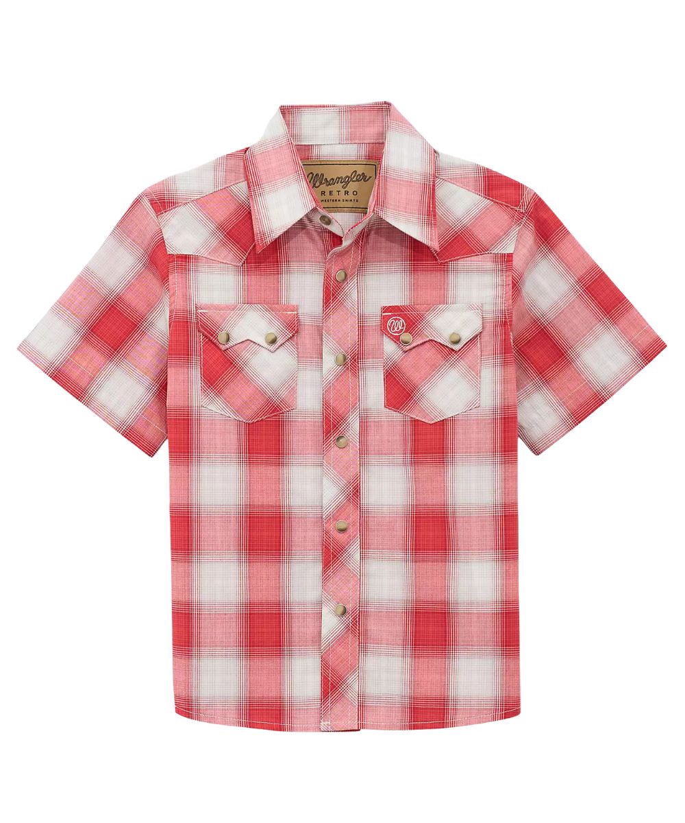 Wrangler Boys' Retro Western Snap Shirt