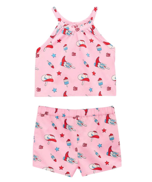Wrangler Little Girls' Western Tank & Shorts Set