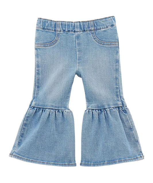 Wrangler Little Girls' Sky Ruffle Flare Jean