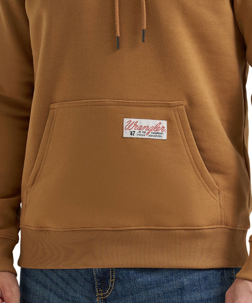 Wrangler Men's Tobacco Brown Fit For Champions Hoodie