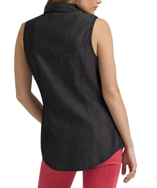 Wrangler Women's Lainey Wilson Denim Snap Shirt