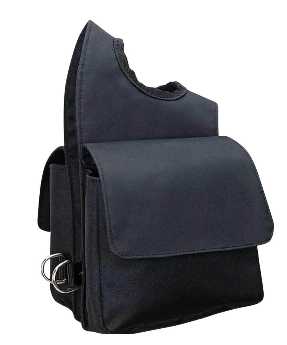 Black Nylon Weaver Pommel Bag