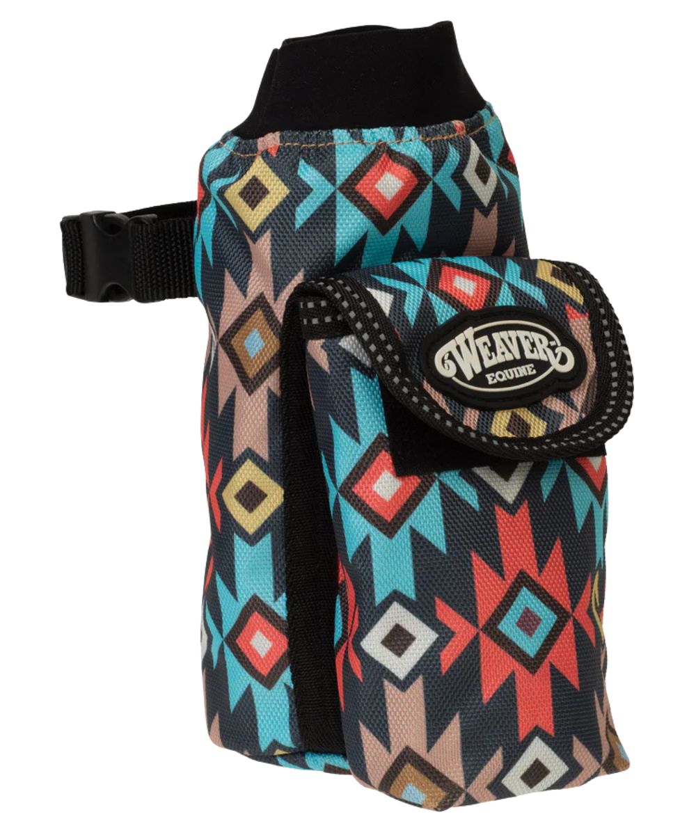 Side view of the summer nights water bottle holder that easily attaches to your saddle