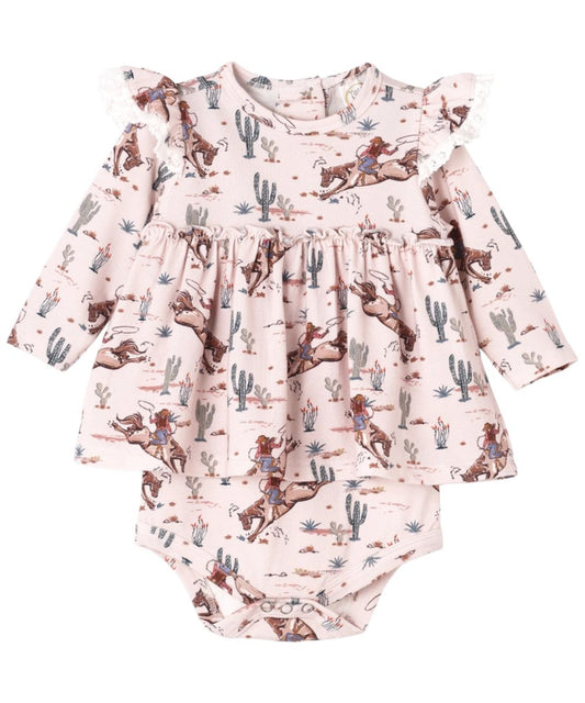 Tesa Babe Infant Girls' Western Onesie