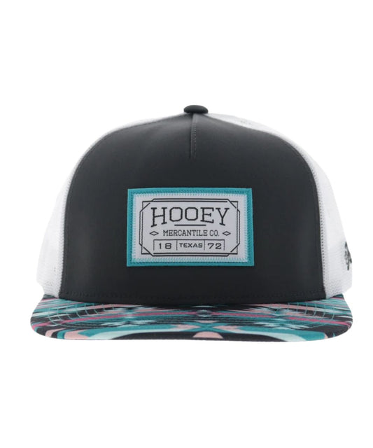 Front view of the Hooey Doc Cap featuring the mid-profile fit, hybrid bill, and odessa fabric