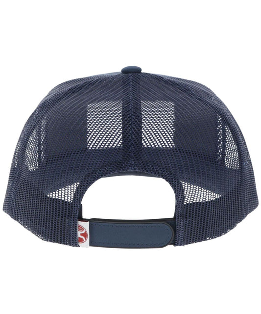 Back view of the unisex featuring the adjustable snapback closure, one size fits most
