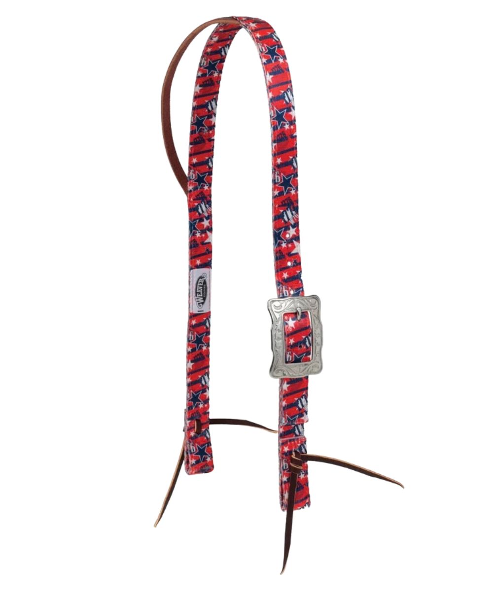 Weaver Split Ear Poly Headstall in freedom print