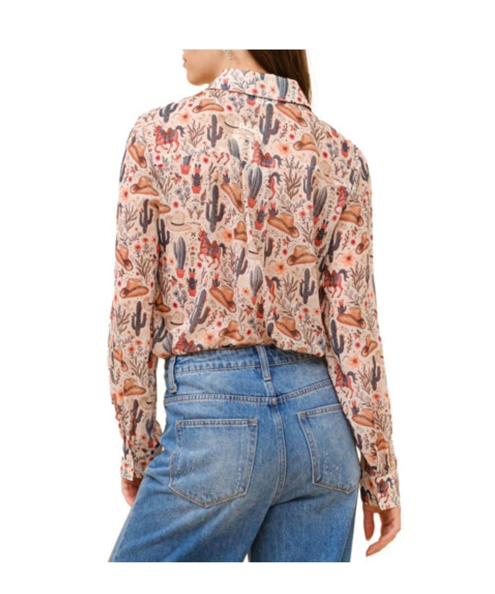 Blue B Women's Chiffon Top