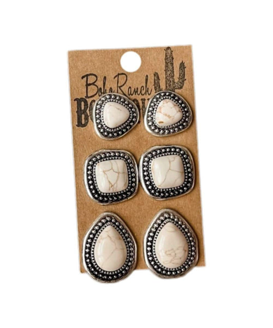 Boho Ranch Women's Southwestern Earring Set
