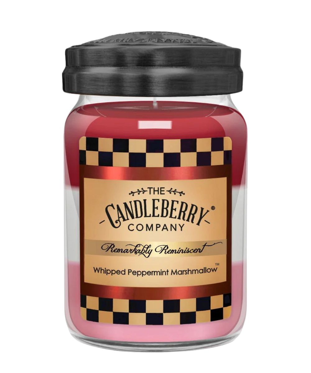 Candleberry Whipped Peppermint Marshmallow Large Candle