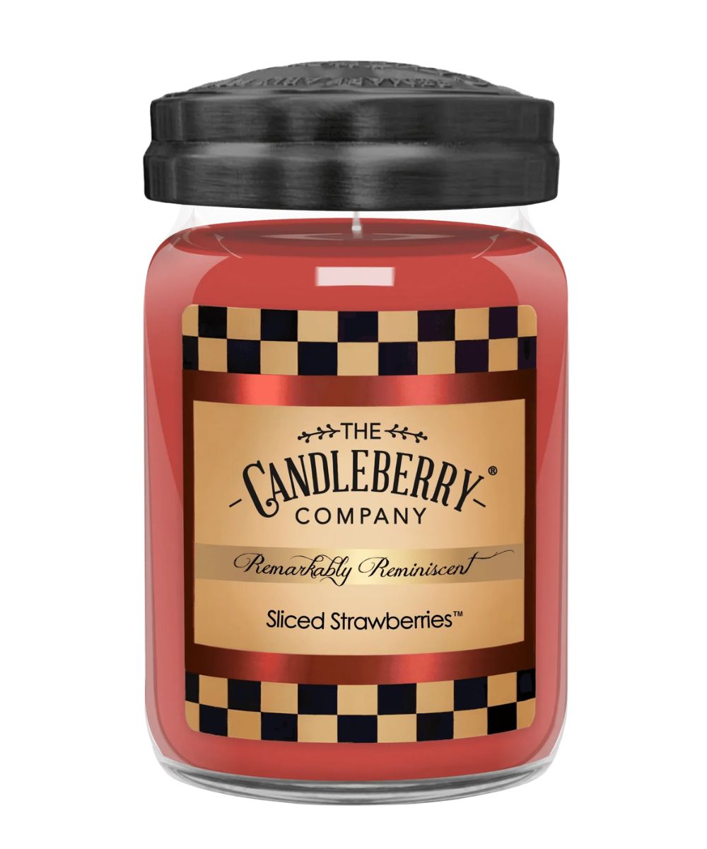 Candleberry Sliced Strawberries Large Candle