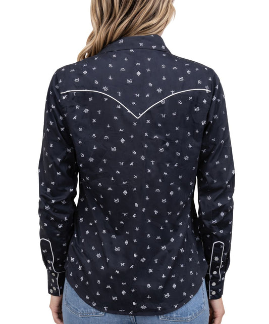 Outback Trading Co. Women's Cattle Brand Snap Shirt