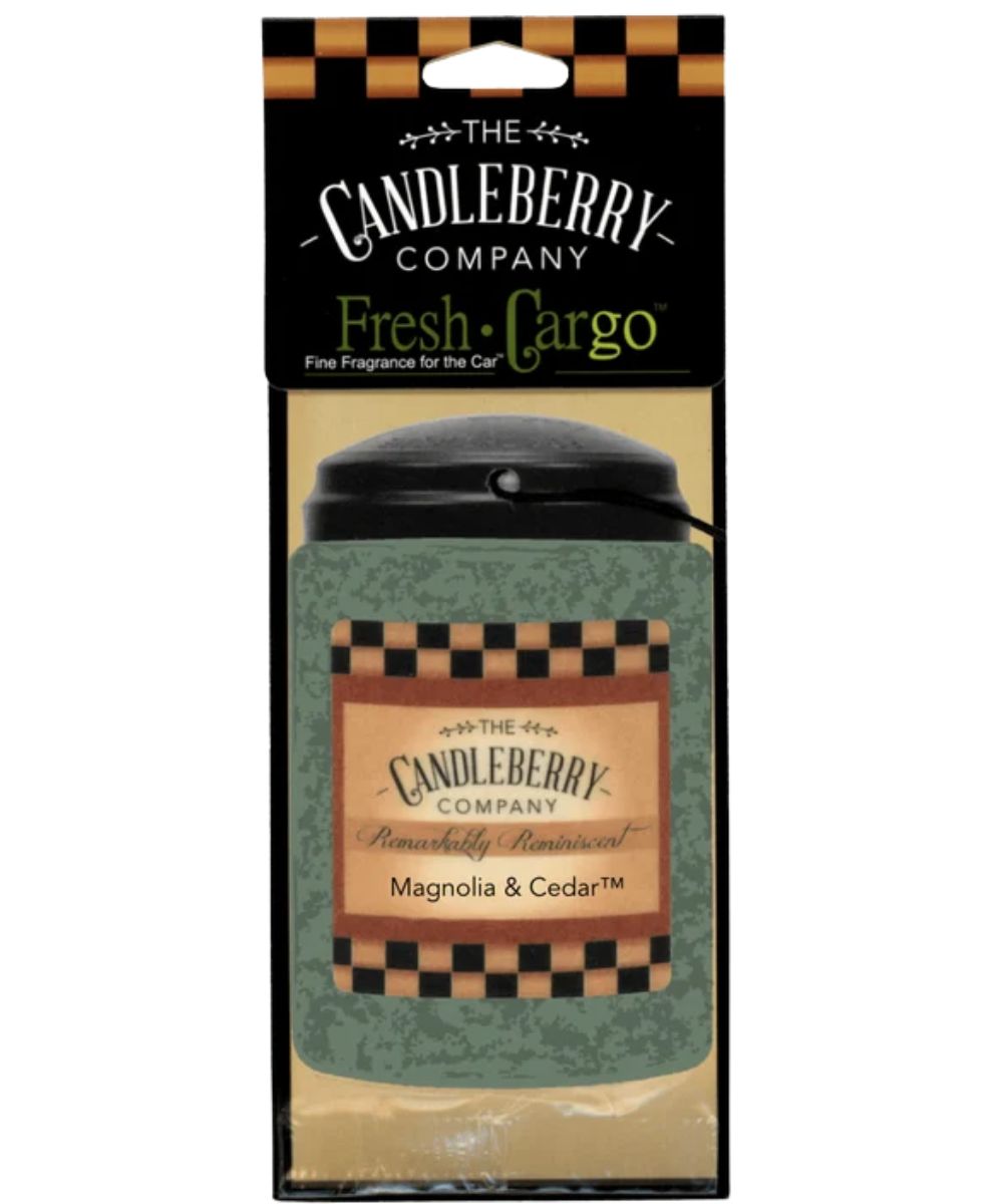 Candleberry Magnolia & Cedar Car Air Freshener