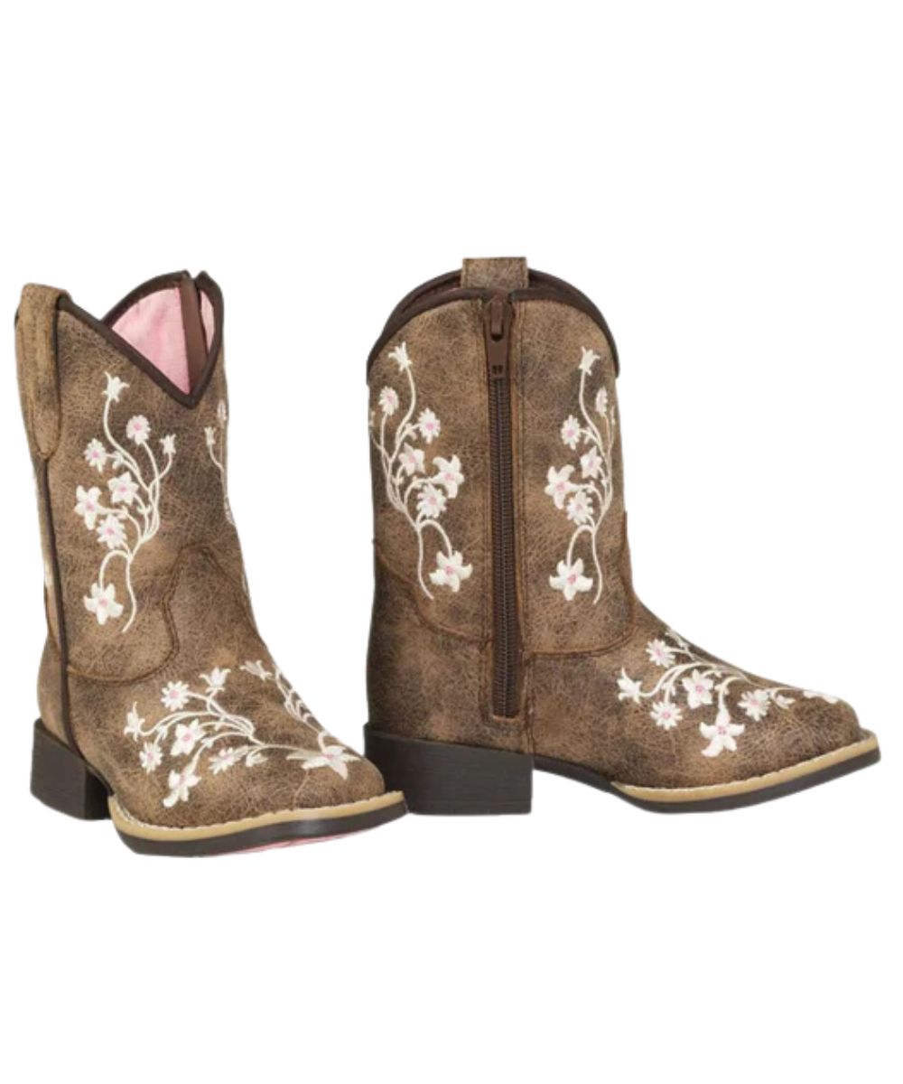 M&F Western Toddler Girls' Twister Lily Boot