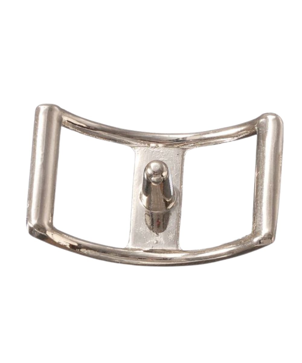 Tough1 nickel-plated steel 1" conway buckle with center prong design