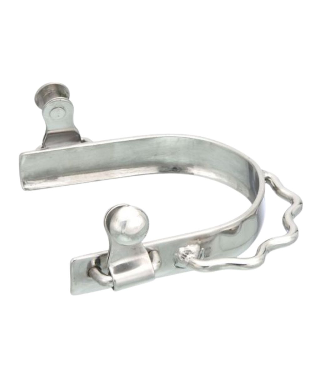 Side view of the women's stainless steel Tough1 bumper spurs