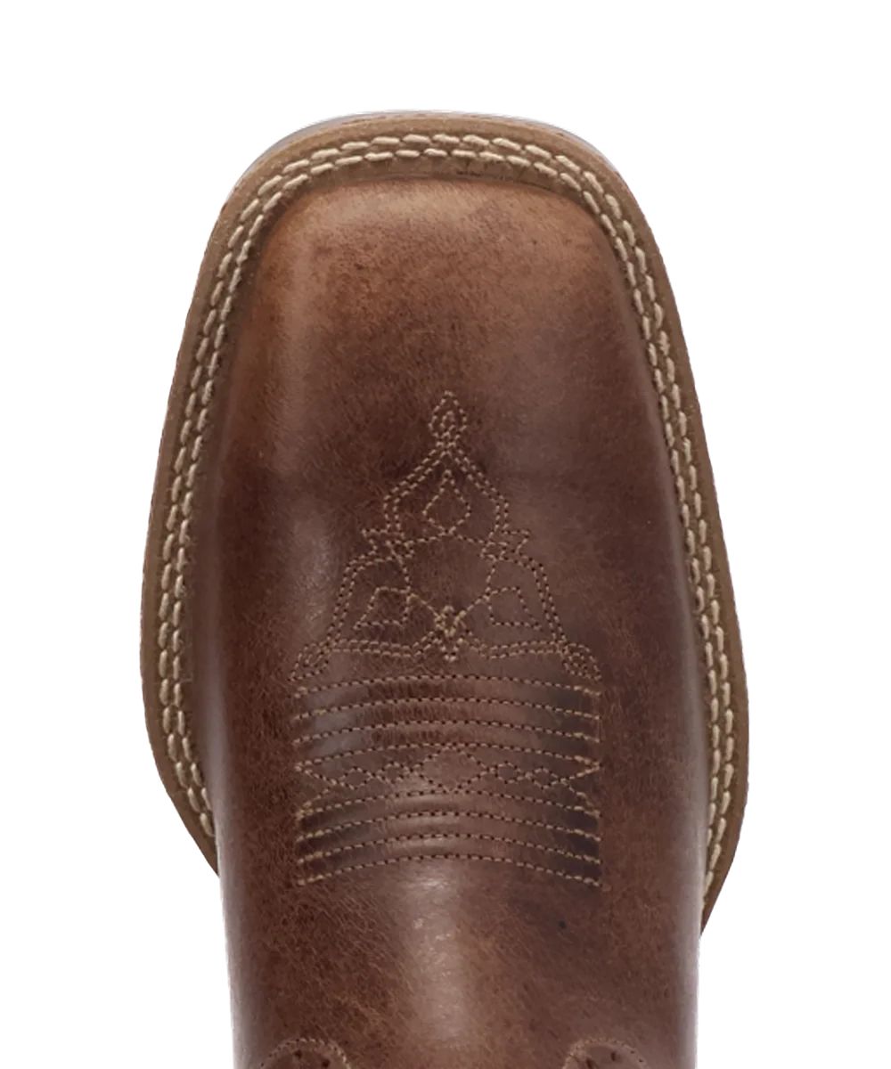 Zoomed birds eye view of the broad square toe