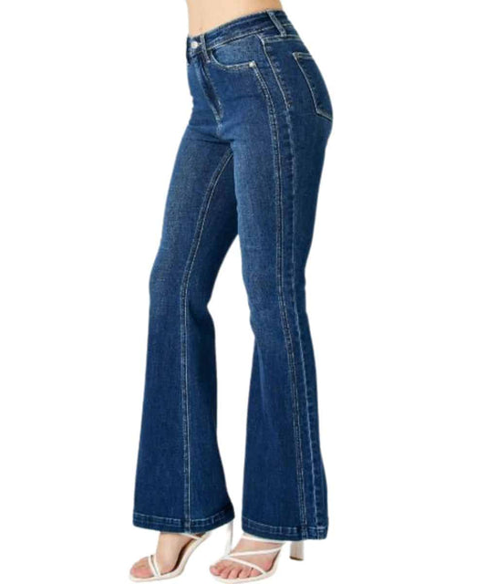 Judy Blue Women's Plus Size High Rise Flare Jean