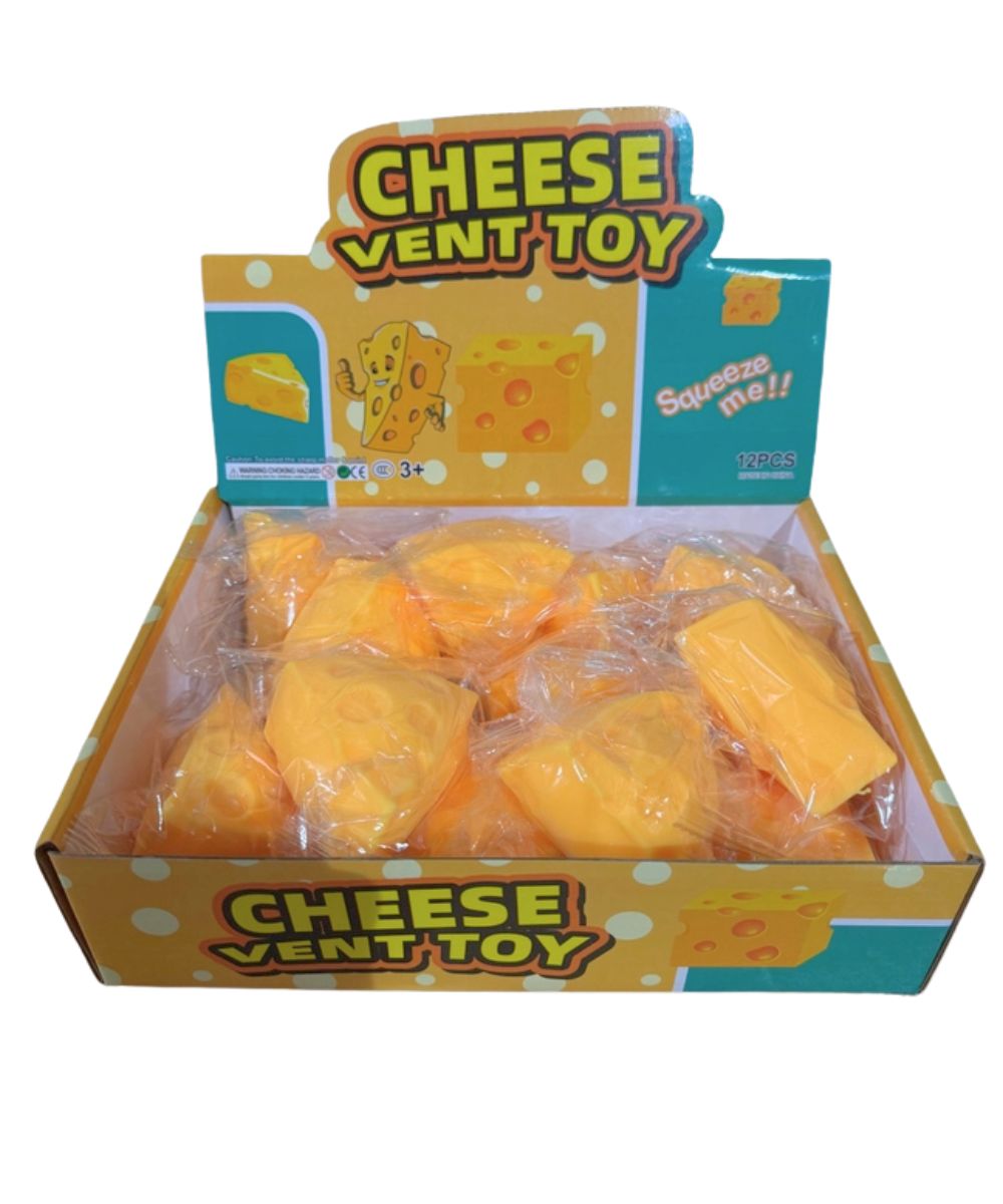 Prime Opticals Squishy Triangle Cheese Toy