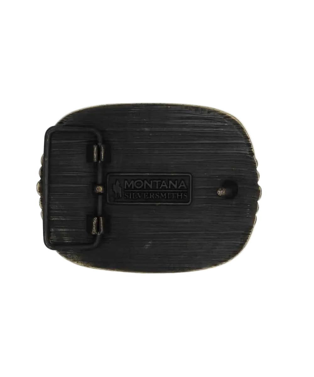 Montana Silversmiths Men's Kneel For The Cross Buckle