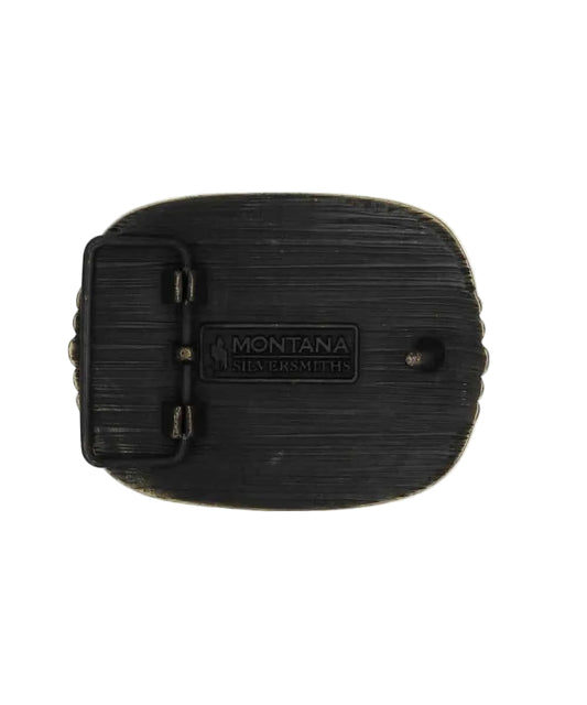 Montana Silversmiths Men's Kneel For The Cross Buckle