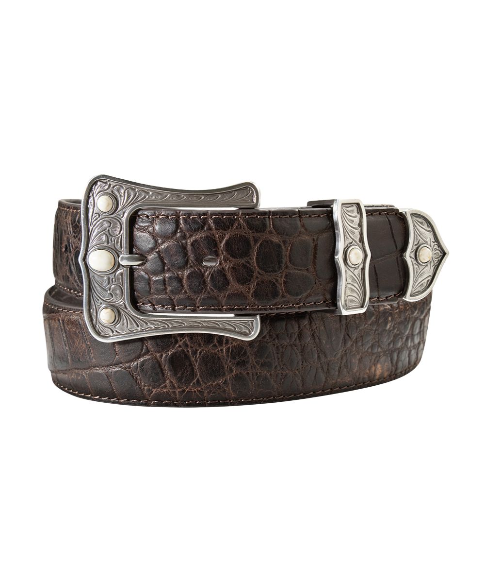 M&F Western Women's Ariat Croc Belt