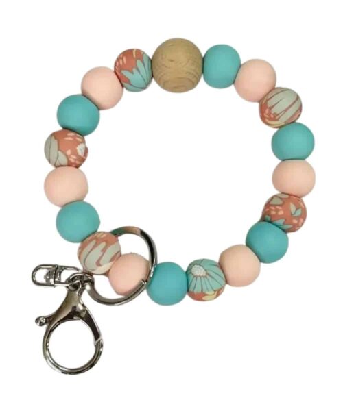 The Wristlet Bar Floral Wristlet Keychain