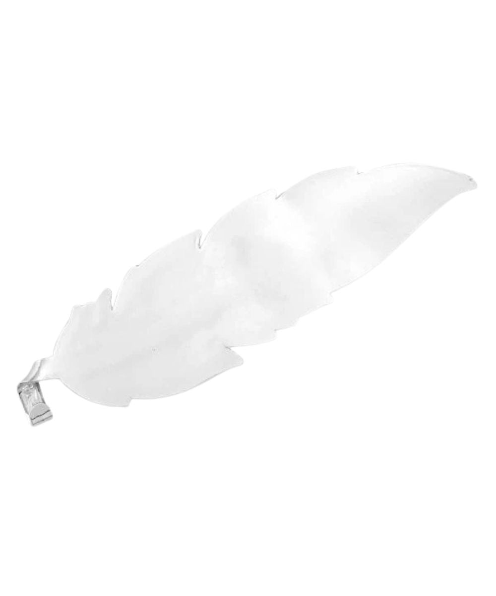 Silver Back Side Of The American Made Hat Feather