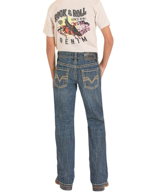 Rock & Roll Denim Boys' ReFlex Boot Cut Jean