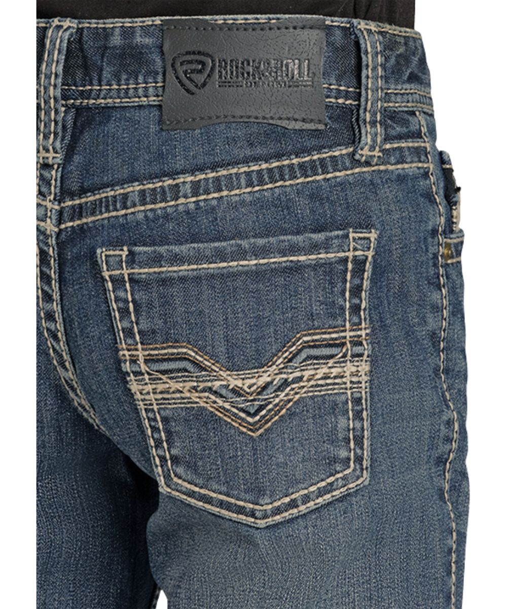 Rock & Roll Denim Boys' ReFlex Revolver Straight Jean