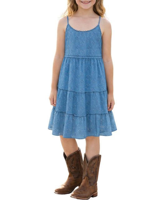 Rock & Roll Cowgirl Girls' Eyelet Dress